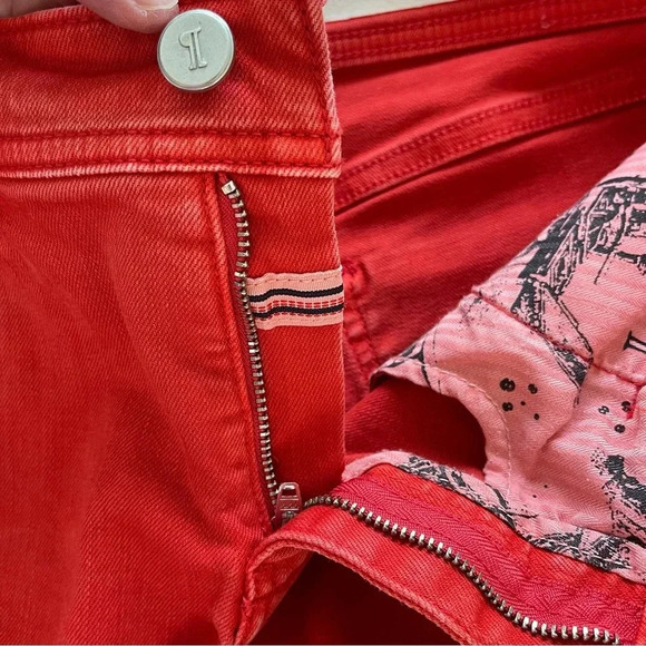 Anthropologie Pilcro and the letterpress boy fit high cuff shorts Earthy Orange - Picture 8 of 12